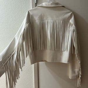 Wild Fable White Fringe Jacket